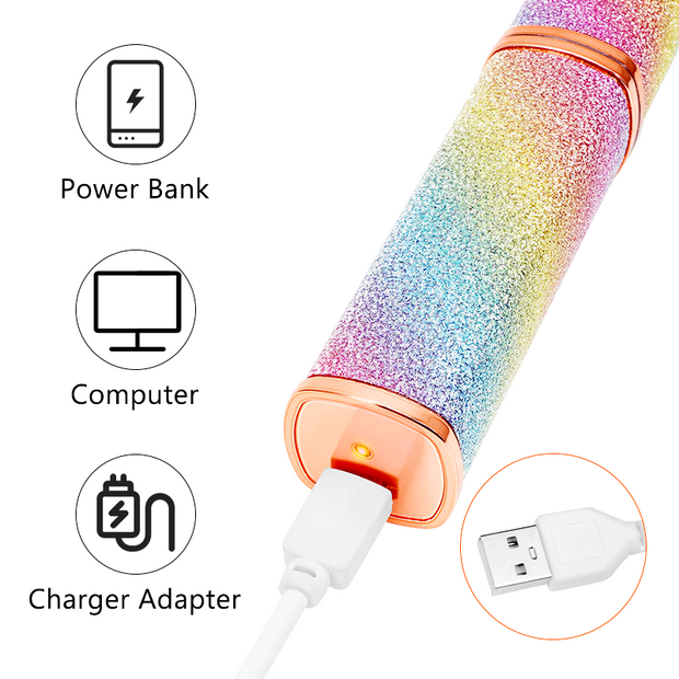 2 In 1 Hair Remover Chargeable  Multi Attractive Color With Usb Charging Cable And Cleaning Brush