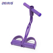 Foot Pedal Resistance Band Elastic Sit-up Pull Rope Yoga Fitness Gym